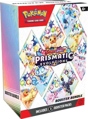 Pokemon Prismatic Evolutions Booster Bundle (6 Booster Packs) - New & Factory Sealed